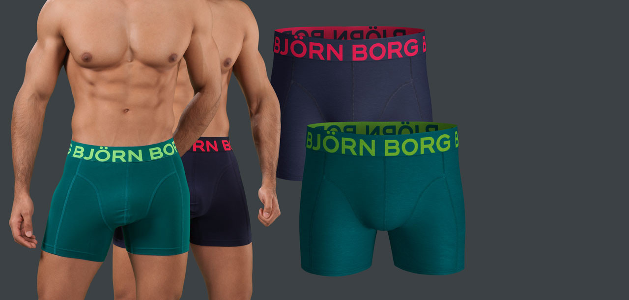 Bjorn Borg Neon Solid Boxershort 2-Pack 1154,
