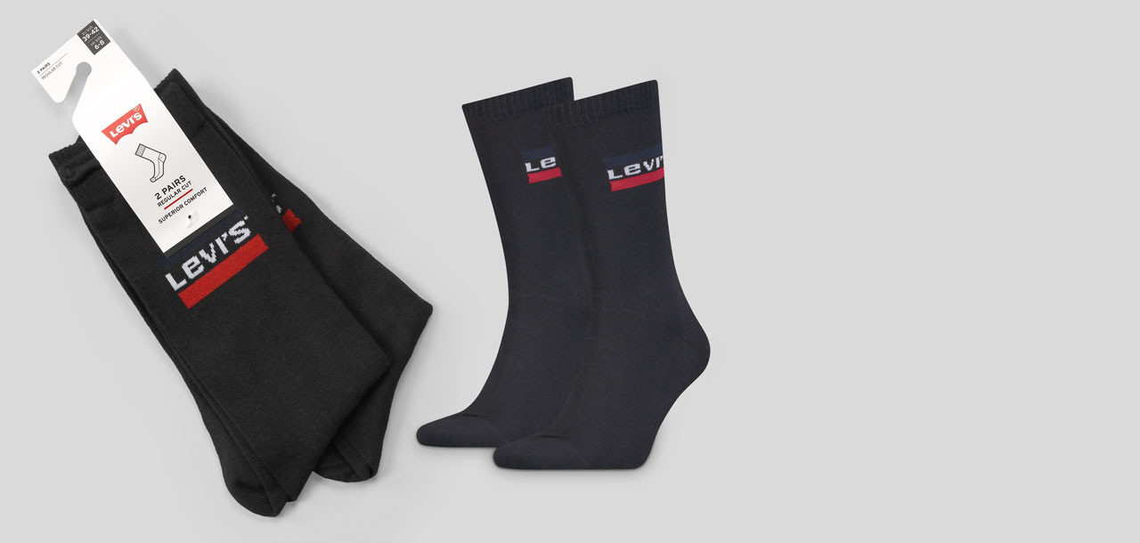 Levi_s Regular Cut Sportswear Logo Socks 2-Pack 3001,