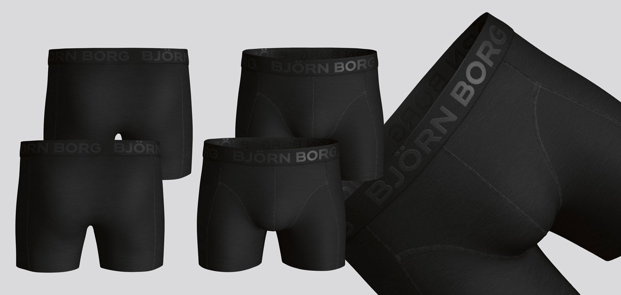 Bjorn Borg Solid Sammy Boxershort 2-Pack 1551,
