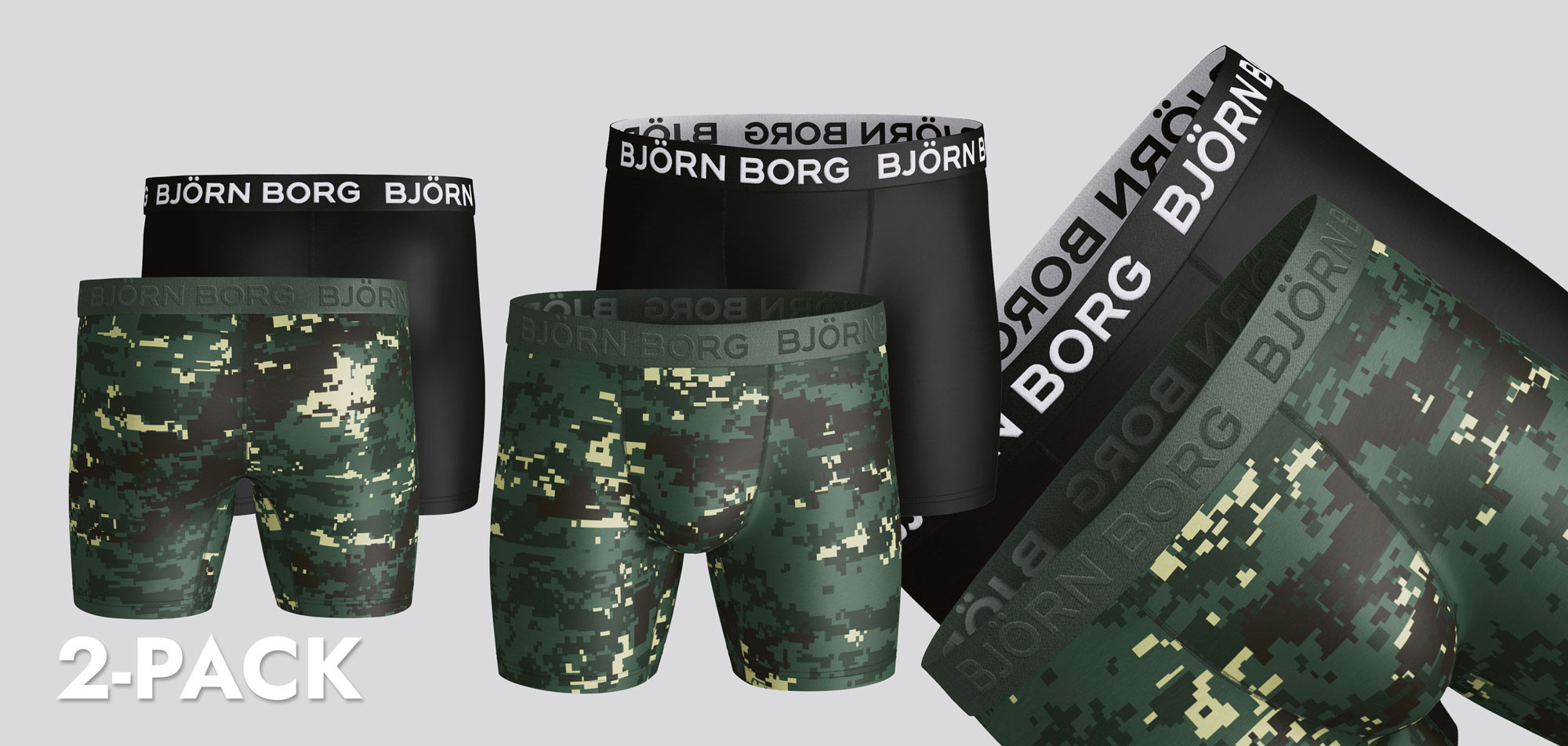 Bjorn Borg Digital Woodland Per Boxershort 2-Pack 1143,