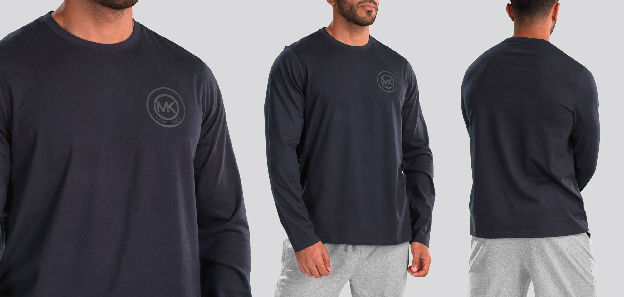 Michael Kors Peached Jersey Long Sleeve Crew Neck T-Shirt 011,