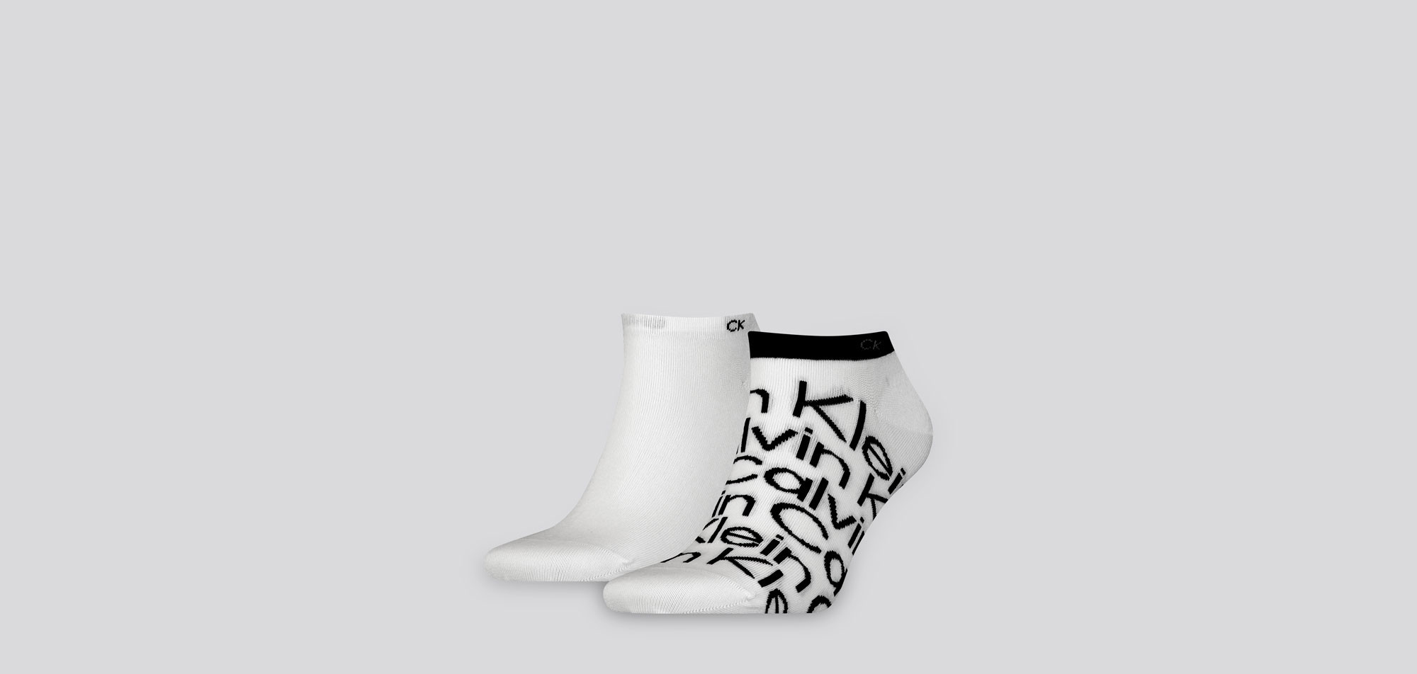 Calvin Klein All Over Print Sneaker Socks 2-Pack 714