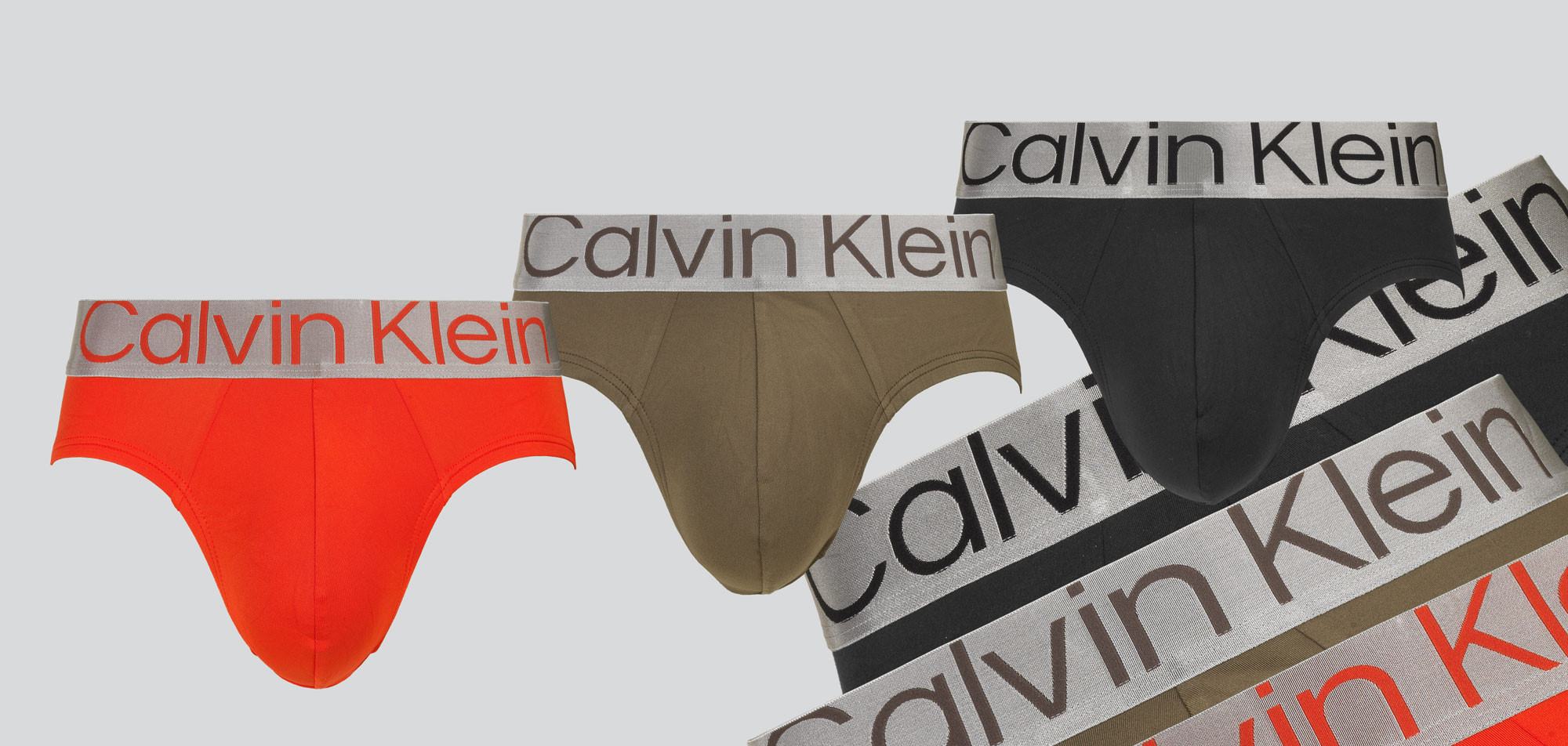 Calvin Klein Hip Slip 3-Pack NB3073A Reconsidered Steel