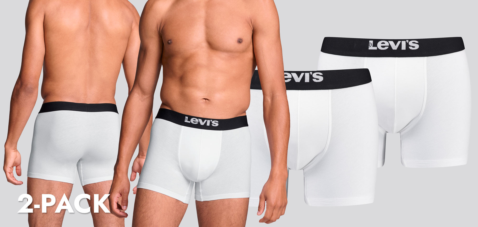 Levi_s Boxer Brief 2-Pack 842 Solid Basic,