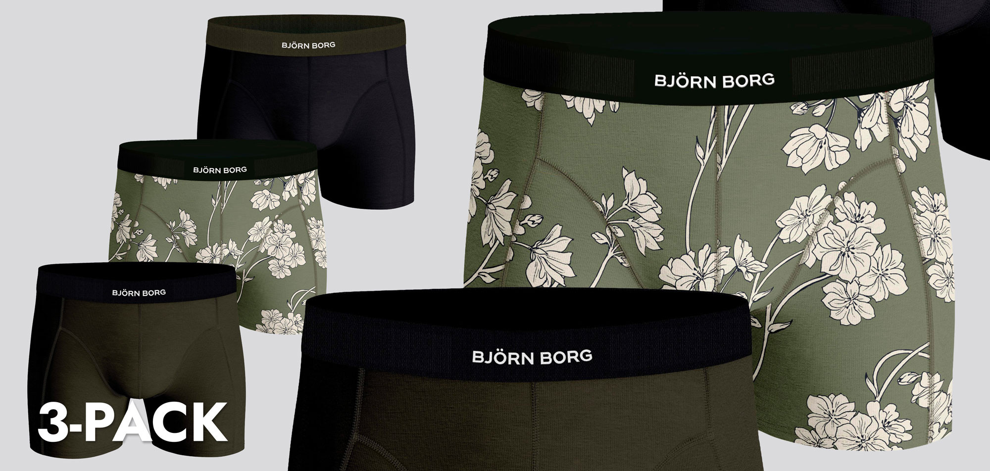 Bjorn Borg Boxershort 3-Pack 724 Premium Cotton MP002,
