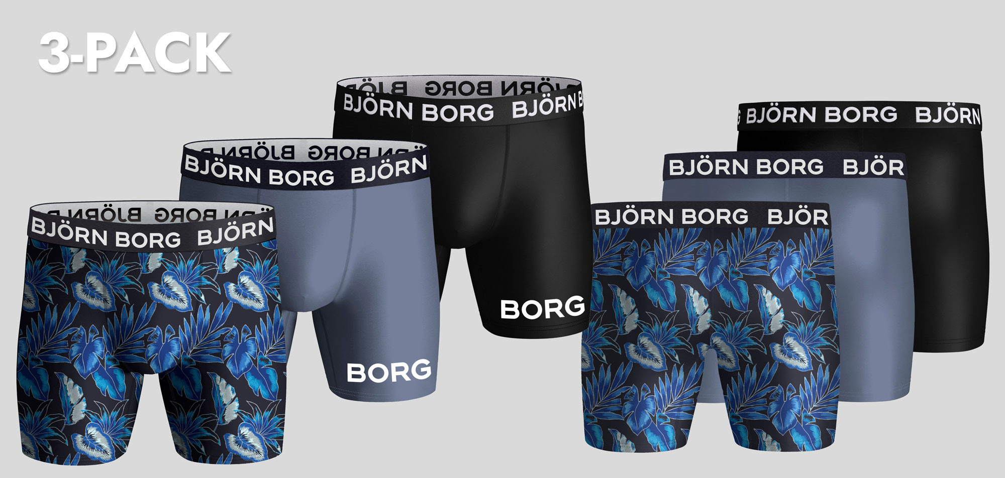 Bjorn Borg Boxershort 3-Pack 099 Performance MP002,