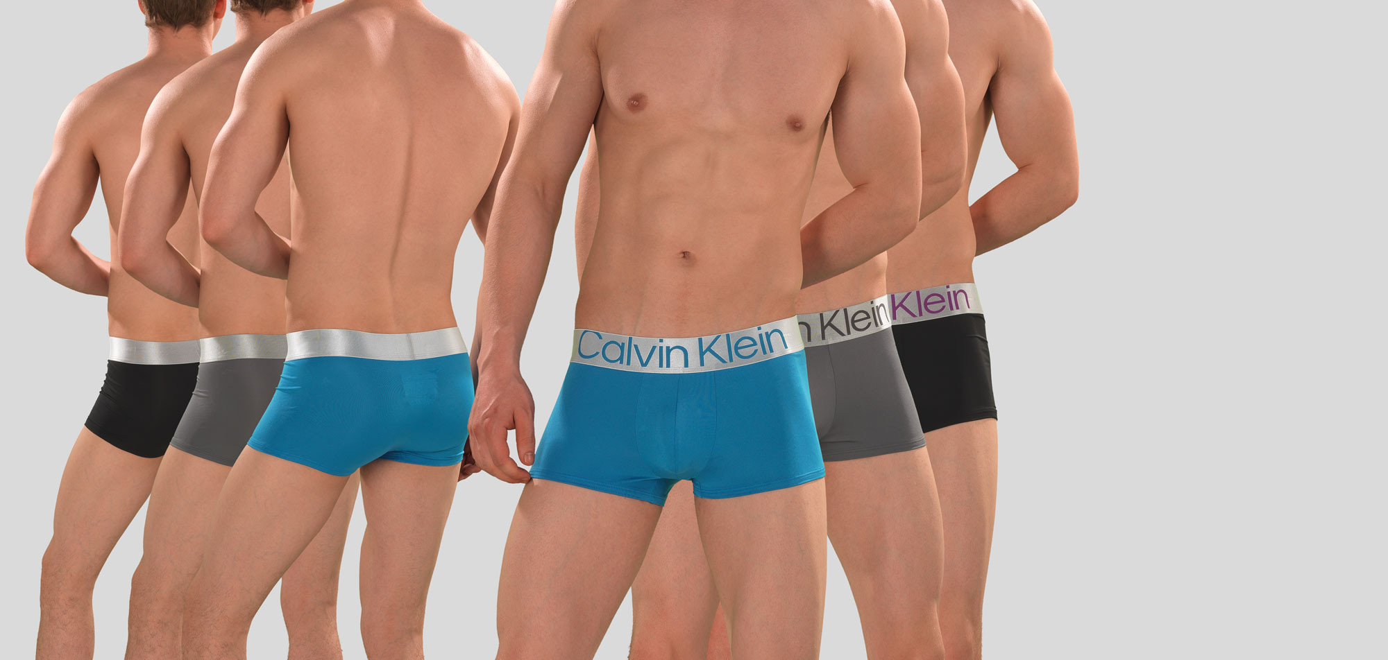 Calvin Klein Low Rise Trunk 3-Pack NB3074A Microfiber Reconsidered Steel,